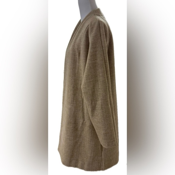 MADEWELL STANZA HERRINGBONE COAT CAMEL WOOL BLEND SIZE XS - Picture 3 of 13